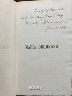 Maria Drummond A Sketch Kegan Paul, Trench, Trübner, London, 1891, 1st Edition