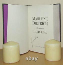 Maria Riva Marlene Dietrich Signed 1st/1st (1992 First Edition DJ)