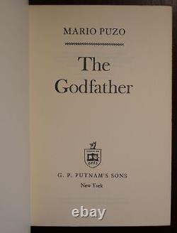 Mario Puzo / The Godfather SIGNED 1st Edition 1969