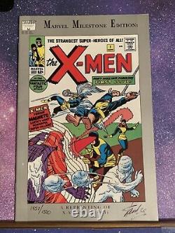 Marvel Milestone Edition X-Men #1 Stan Lee Signed COA Comic 1st Professor Team