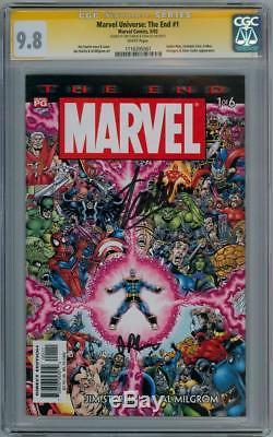 Marvel Universe End #1 Cgc 9.8 Signature Series Signed Stan Lee Starlin Thanos