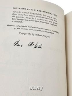 Mary McCarthy KALTENBORN EDITS THE NEWS Signed 1st Edition 1923 First Book