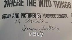 Maurice Sendak''Where the Wild Things Are'' 1st Edition, Signed HCDJ