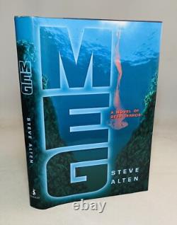 Meg-Steve Alten-SIGNED! -TRUE First/1st Edition with 1st State DJ-DEBUT-FILM-RARE