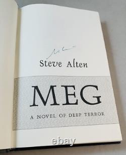 Meg-Steve Alten-SIGNED! -TRUE First/1st Edition with 1st State DJ-DEBUT-FILM-RARE