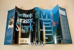 Meg-Steve Alten-SIGNED! -TRUE First/1st Edition with 1st State DJ-DEBUT-FILM-RARE