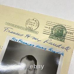 Merrill Moore Illegitimate Sonnets Signed Photograph Invite 1st Edition 1950