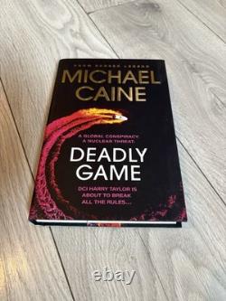Michael Caine Signed 1st Edition 2023 Deadly Game Hardback