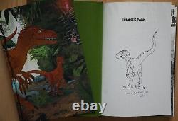 Michael Chrichton Jurassic Park Signed remarqued First Folio Edition