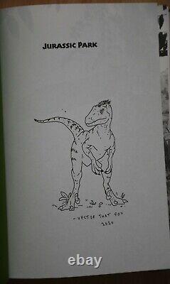 Michael Chrichton Jurassic Park Signed remarqued First Folio Edition