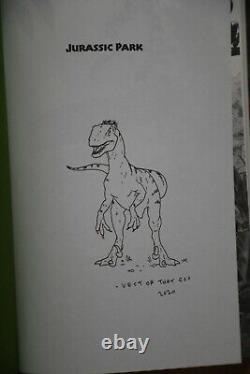 Michael Chrichton Jurassic Park Signed remarqued First Folio Edition