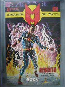 Miracleman #1 Gold Edition CGC 9.6 Eclipse 1985 Signed Alan Moore COA /400