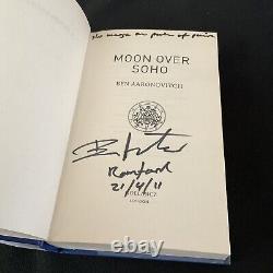 Moon Over Soho, Ben Aaronovitch, 1st edition /1st Printing HB DATED LINED SIGNED