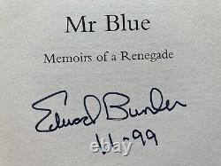 Mr Blue Memoirs Of A Renegade Edward Bunker Signed 1999 1st Edition Hardback VGC