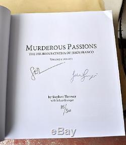 Murderous Passions Jesus Franco Stephen Thrower Signed Deluxe Ed 1/300 7 Vinyl