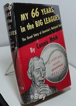 My 66 Years in the Big Leagues by Connie Mack signed scarce