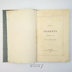 NEW, Herbert Sonnets. 1885 1st Ed SIGNED