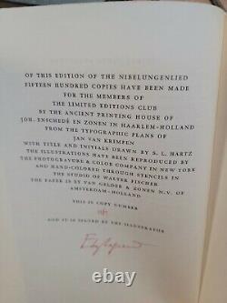 NIBELUNGENLIED Margaret Armour POETRY 1st Edition SIGNED Limited Edition Club