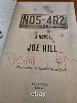 NOS4R2 Nosferatu Joe Hill Signed UK 1st edition hbk 2013 + Red Ink doodle