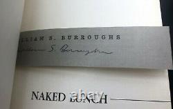 Naked Lunch William S. Burroughs SIGNED True First 1st/1st Edition 1959