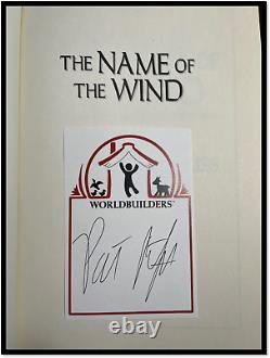 Name of the Wind? SIGNED? By PATRICK ROTHFUSS Hardback 1st Edition Print Kvothe