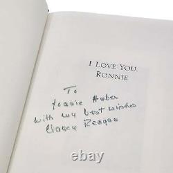 Nancy Reagan I LOVE YOU RONNIE Signed 1st/1st Edition Association Copy Inscribed