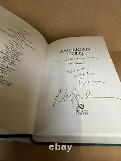 Neil Gaiman SIGNED Book American Gods 2001 UK 1st Edition 1st Impression ID113