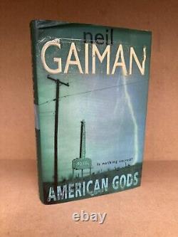 Neil Gaiman SIGNED Book American Gods 2001 UK 1st Edition 1st Impression ID113