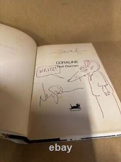 Neil Gaiman SIGNED Book Coraline UK 1st Edition 1st Printing ID117