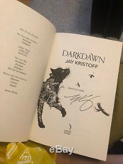 Nevernight Godsgrave Darkdawn Black Sprayed Edges Signed Illumicrate +extra