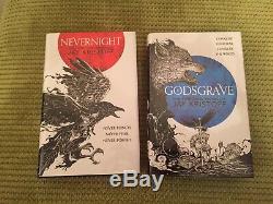 Nevernight and Godsgrave signed by Jay Kristoff hardcover UK first editions