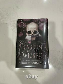 New Kingdom of the Wicked by Kerri Maniscalco Fairyloot Signed 1st Print 1st Ed