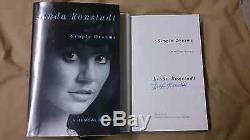 New SIGNED Linda Ronstadt Simple Dreams A Musical Memoir 1/1 HC DJ Book Grammy