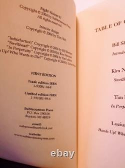 Night Visions 11 ed Bill Sheehan 1st Edition, SIGNED by authors Ltd Unread