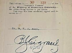 No. 339 Author Ed. SIGNED 1904Story of Great Seal of the United States &American