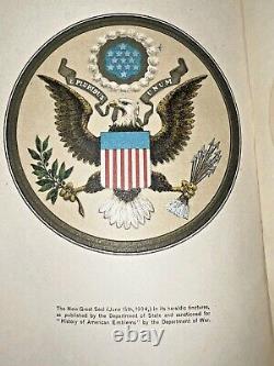 No. 339 Author Ed. SIGNED 1904Story of Great Seal of the United States &American