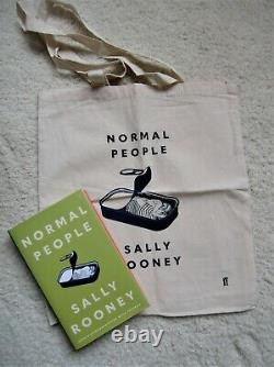 Normal People signed 1st edition, unread + tote bag