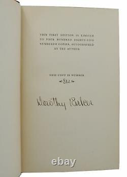 Not So Deep as a Well DOROTHY PARKER Signed Limited First Edition 1936 1st