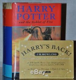 Official Signing 1st/1st Ed Harry Potter And The Goblet Of Fire J. K. Rowling