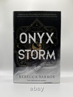 Onyx Storm by Rebecca Yarros 2025 SIGNED UK First Edition 1st Printing