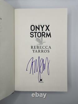 Onyx Storm by Rebecca Yarros 2025 SIGNED UK First Edition 1st Printing