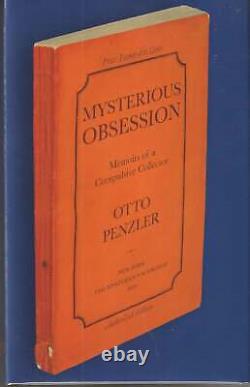 Otto Penzler / Mysterious Obsession Signed 1st Edition 2019