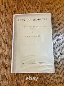 POWERS MATHERS E. / SUNG TO SHAHRYAR Poems from The Book Signed 1st Edition 1925