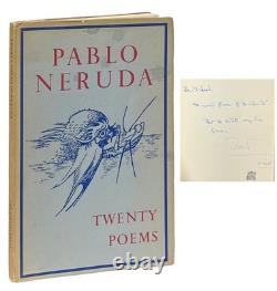 Pablo Neruda / Twenty Poems Signed 1st Edition 1967