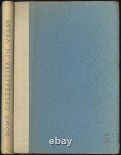Patrick BRAYBROOKE / Some Celebrities in Verse Signed 1st Edition 1930