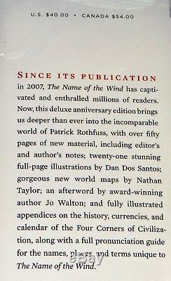 Patrick Rothfuss 3x SIGNED Name of the Wind ILLUSTRATED 10th Anniversary Edition
