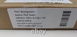 Paul AUSTER Signed Numbered Baumgartner 1st x/145 New York Trilogy Slipcase