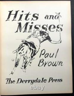 Paul Brown / Hits and Misses Signed 1st Edition 1935