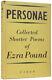 Personae Collected Shorter Poems of Ezra Pound / Signed 1st Edition