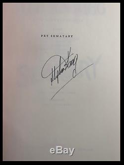 Pet Sematary SIGNED by STEPHEN KING Near Mint Hardback Cemetery